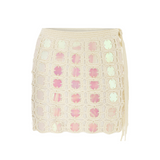 Riviera Hand-Crochet Mini Skirt