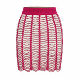 Pavlova Hand-Crochet Beaded Mini Skirt