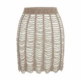 Pavlova Hand-Crochet Beaded Mini Skirt