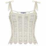 Pavlova Hand-Crochet Beaded Top