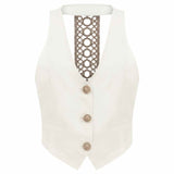 V Neck Tuxedo Vest with Back Detail | Vest | My Beachy Side