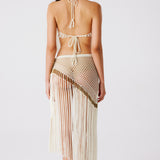 Aria Hand-Crocheted Fringe Skirt