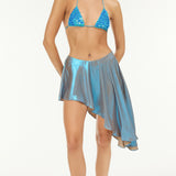 Charlotte Shimmer Draped Mini Skirt