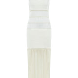 Bonbon Hand-Crocheted Fringe Maxi Dress