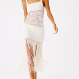 Bonbon Hand-Crocheted Fringe Maxi Dress