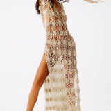 Luna Hand-Crocheted Caftan Dress