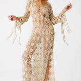 Luna Hand-Crocheted Caftan Dress