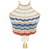 Regina Hand-Crocheted Halter Top