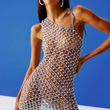 Serene Hand-Crocheted Mini Dress