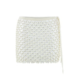 Serene Hand-Crocheted Mini Skirt