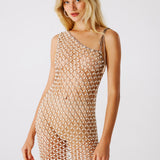 Serene Hand-Crocheted Mini Dress